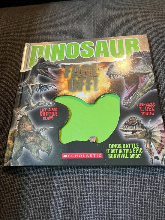 Scholastic Other - Scholastic Dinosaur Face Off! Book action packed with photos on every page